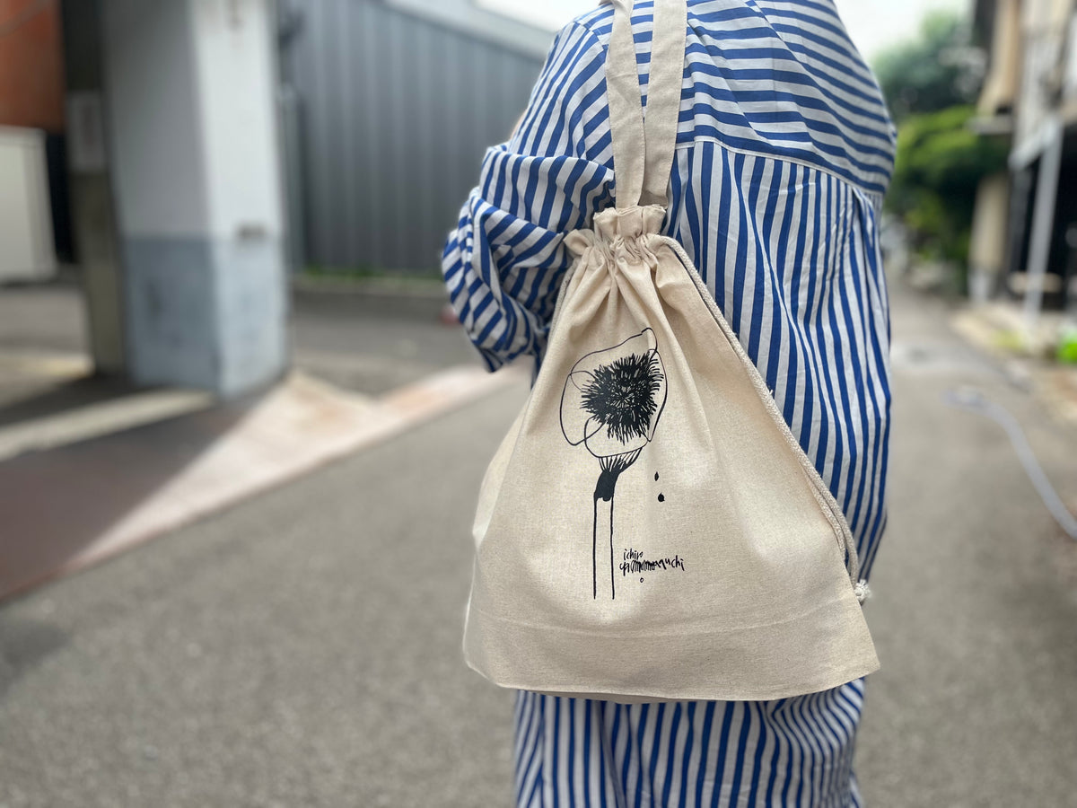 画家 山口一郎 hana 花の絵 マルシェバッグ | kitahama blue stories