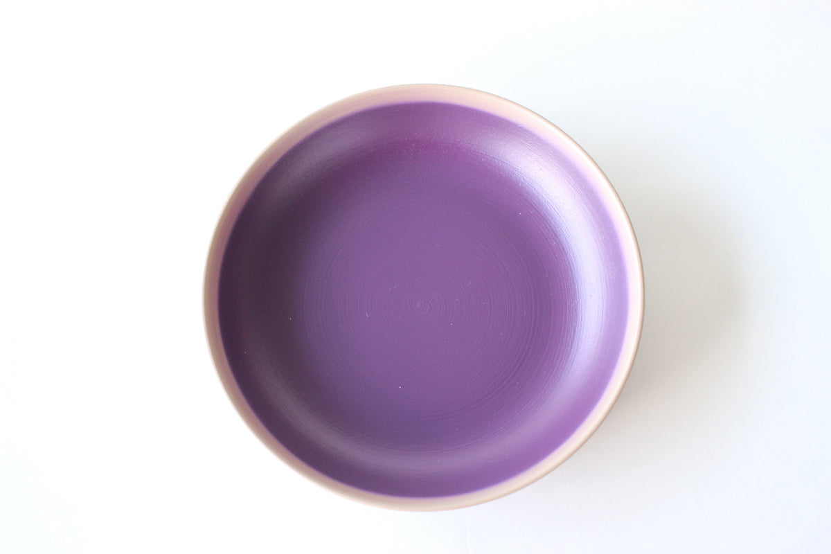 紫色のグラデーション皿 さぬき漆Sinra Ishiko深皿 グラデーション – kitahama blue stories