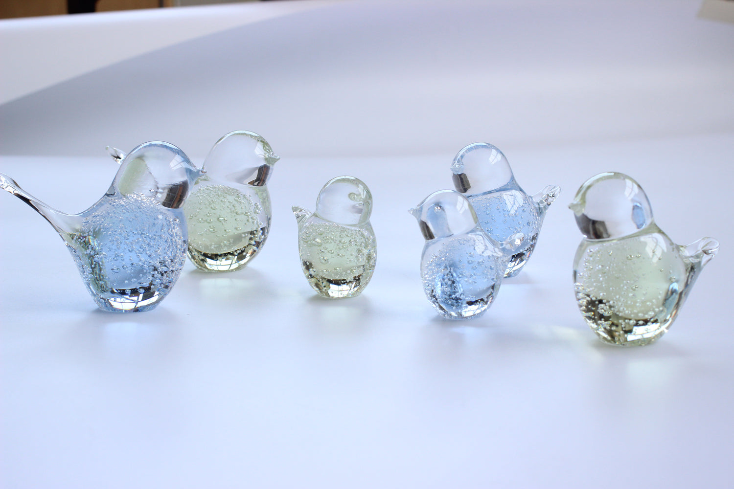 硝子作家 杉山利恵 Aji Glass 幸せの蒼いとりさん | kitahama blue stories