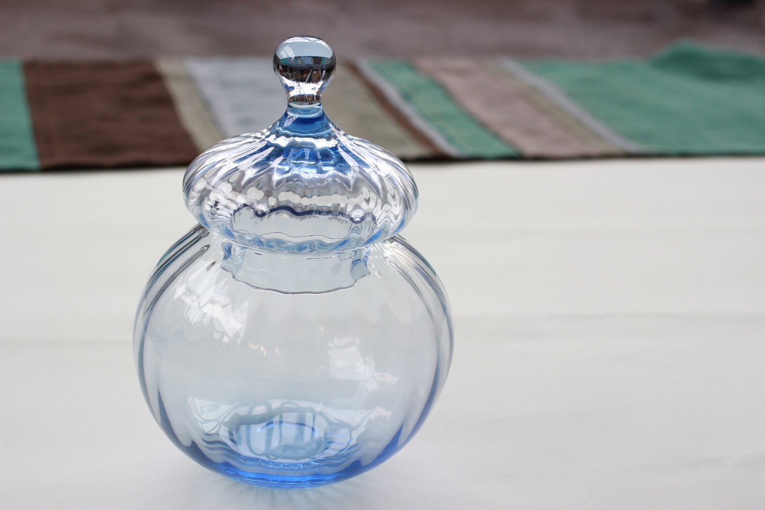 杉山利恵 Aji glass キャンディーポット縞 – kitahama blue stories