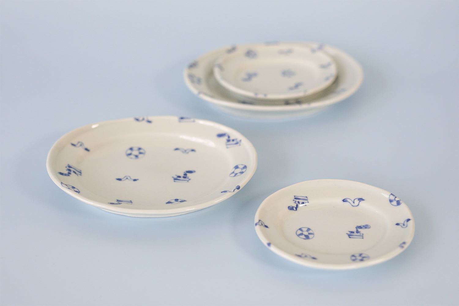 スギウラ工房 海辺の楕円小皿 – kitahama blue stories