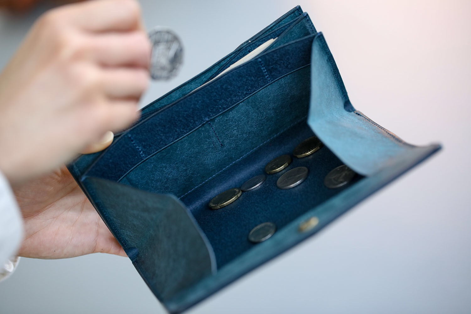 entoan エントアン　ロングウォレット　ネイビー long wallet(ネイビー) | entoan web store