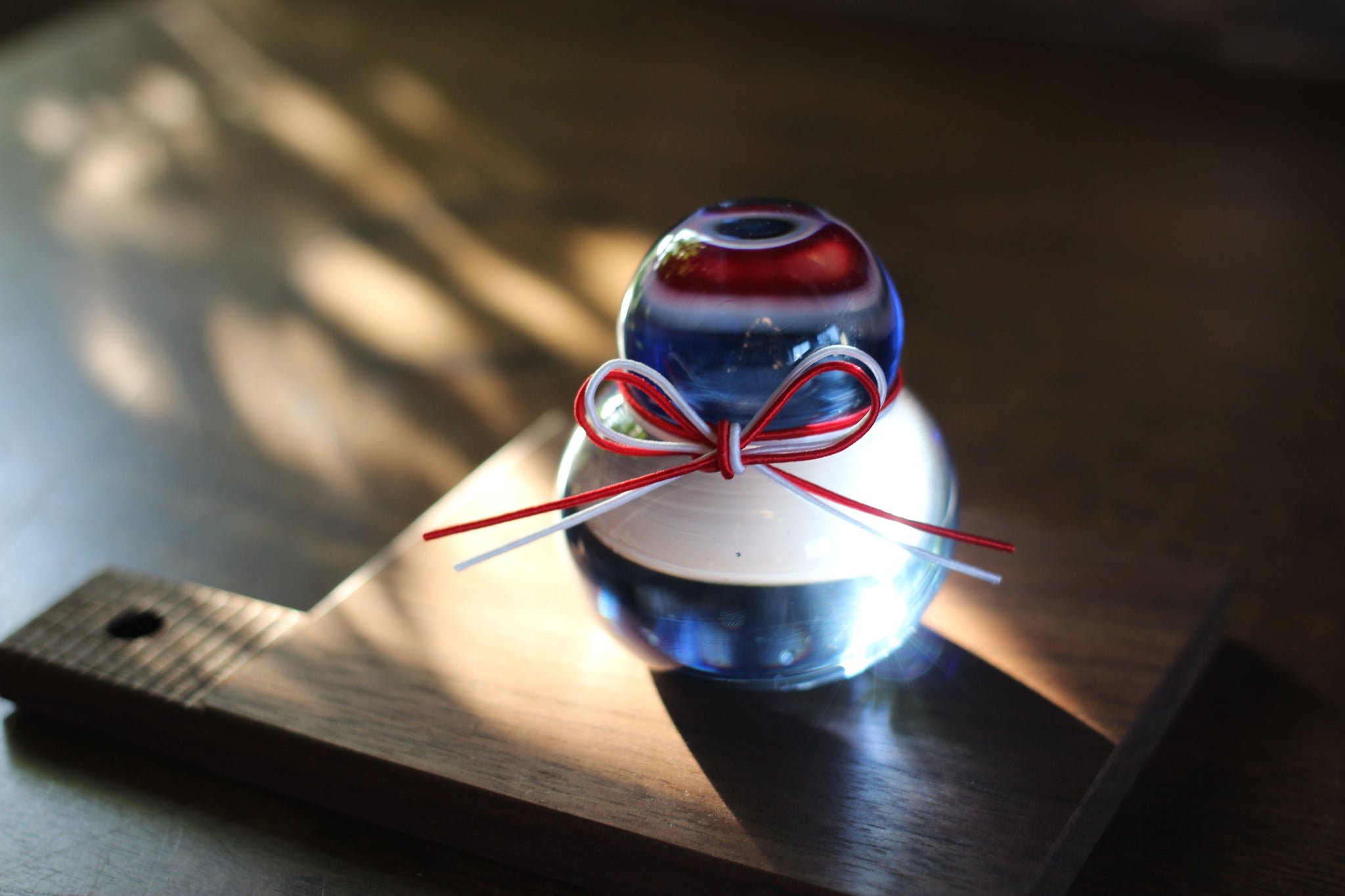 Aji Glass 鏡餅クリア 小 – kitahama blue stories