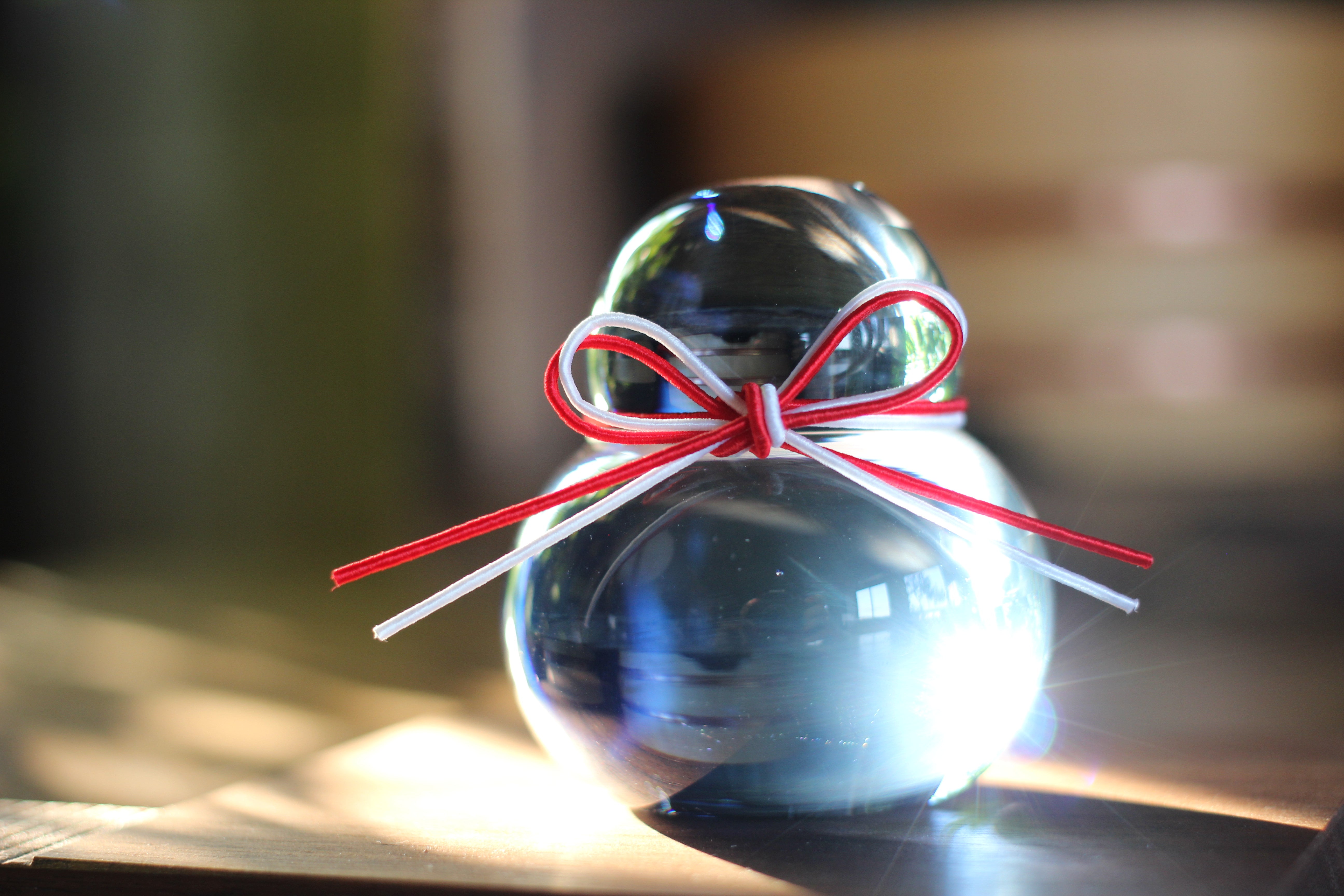 Aji Glass 鏡餅クリア 小 – kitahama blue stories