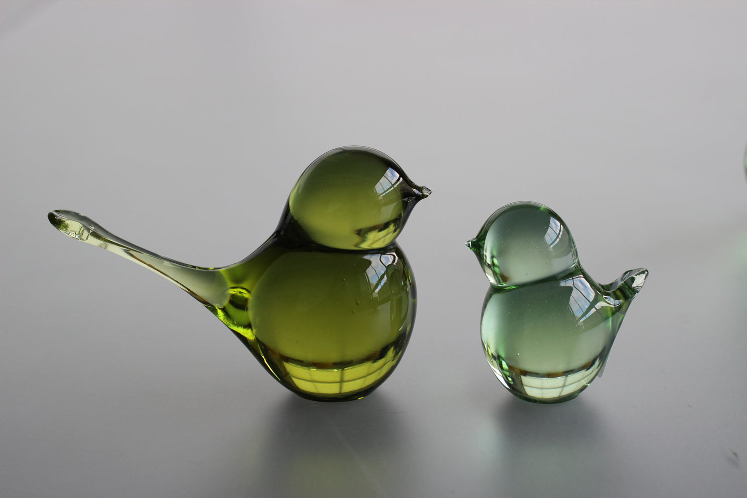 Aji Glass 小鳥オブジェ 2点セット 杉山利恵 ガラス工芸 Aji Glass 小鳥オブジェ 2点セット 杉山利恵 ガラス工芸