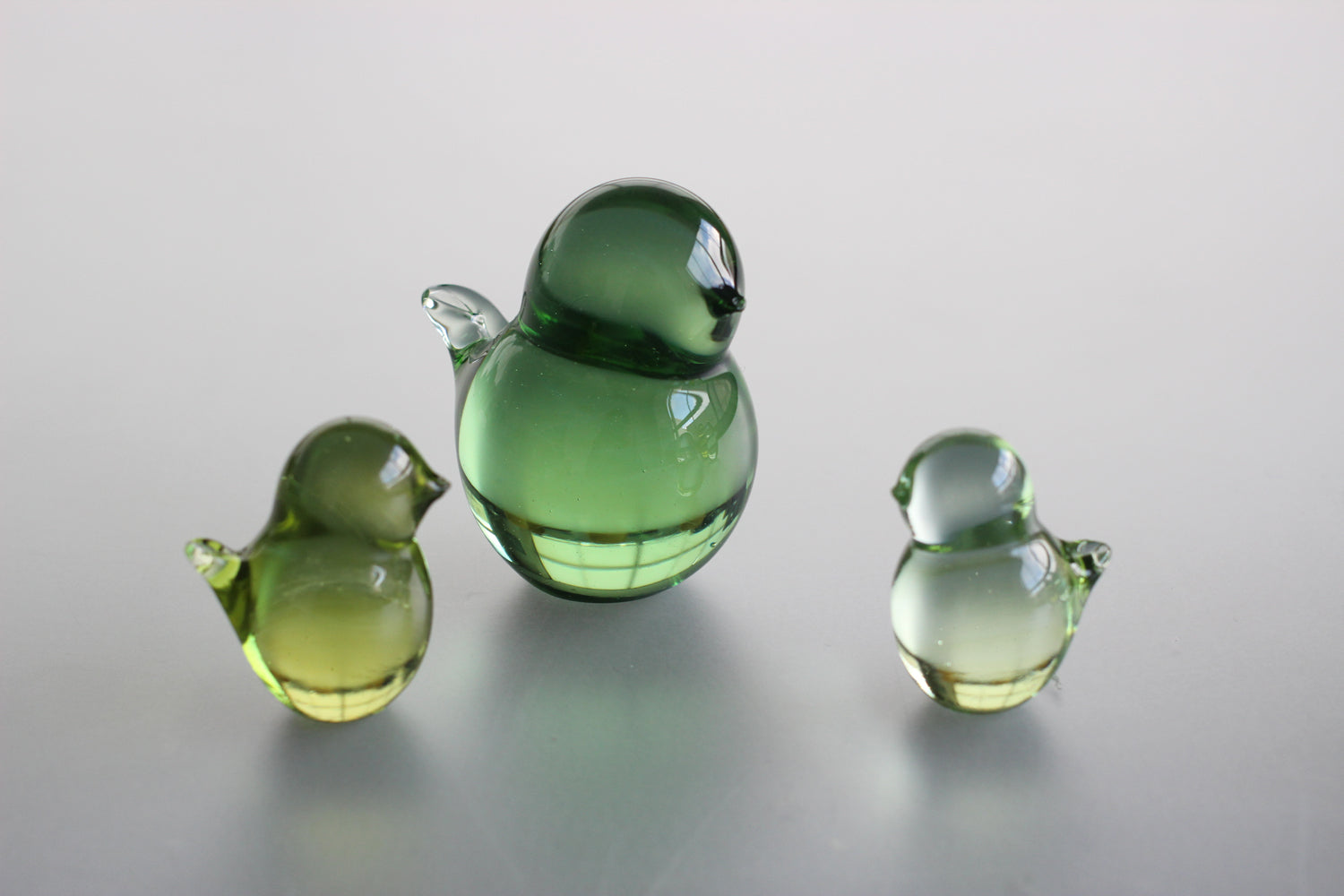 Aji Glass 小鳥オブジェ 2点セット 杉山利恵 ガラス工芸 Aji Glass 小鳥オブジェ 2点セット 杉山利恵 ガラス工芸