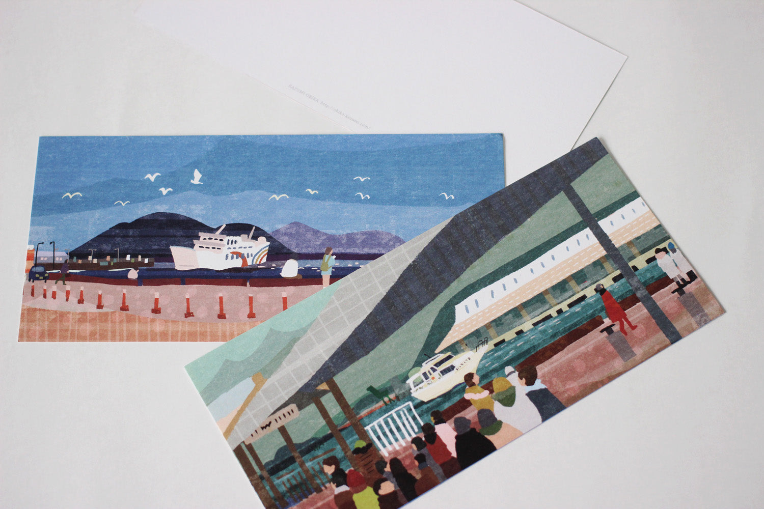 オビカカズミ 高松港ポストカード3枚set – kitahama blue stories