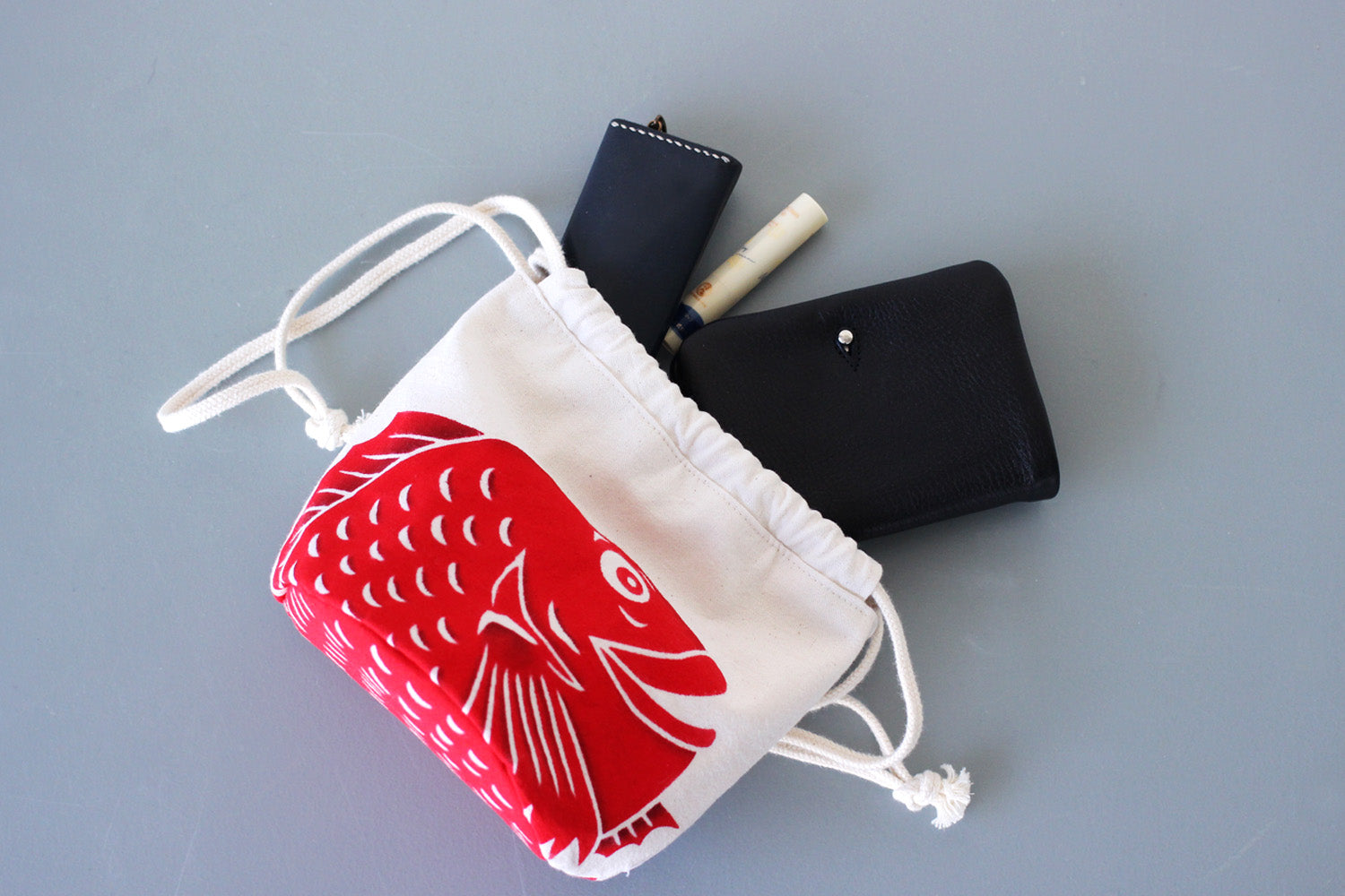 大川原染色本舗 さぬきんちゃく 鯛 – kitahama blue stories