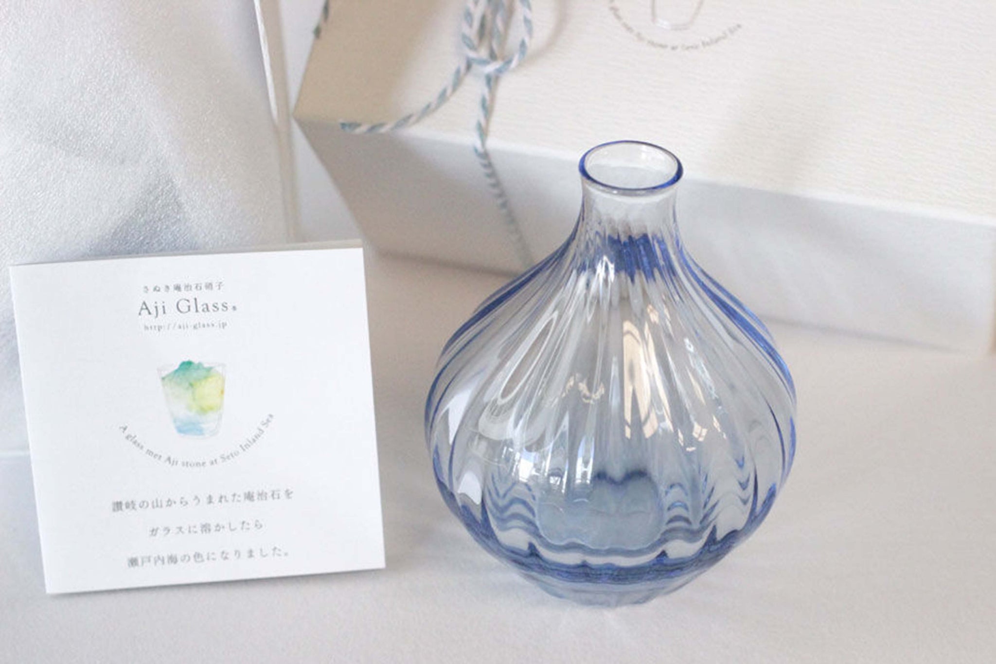 硝子作家 杉山利恵 Aji Glass 花入れ | kitahama blue stories